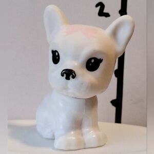 Barbie Chelsea Color Reveal Pet FRENCH BULLDOG White Pup Pink Bow Dog Puppy
